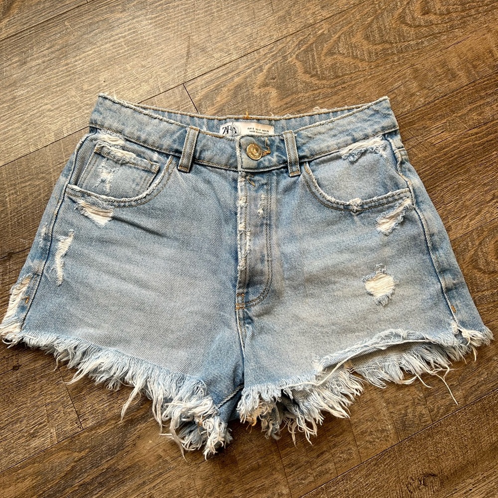 Zara denim shorts